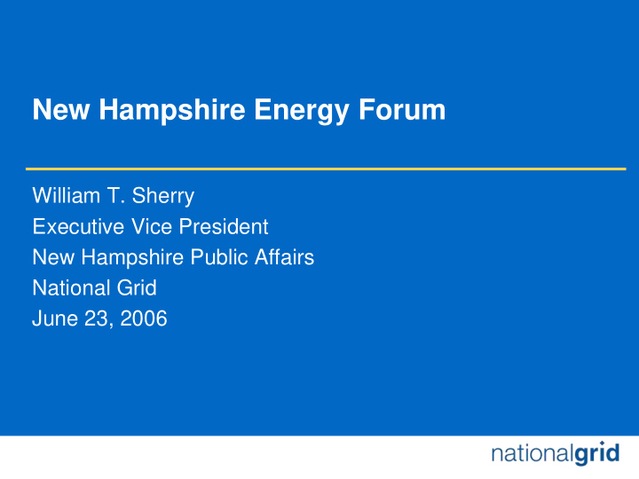 new hampshire energy forum