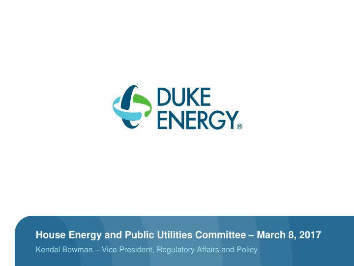 house energy and public utilities committee march 8 2017