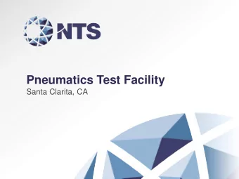 Pneumatics Test Facility  Santa Clarita, CA  Pneumatics Test Facility  The Pneumatics Test Facility