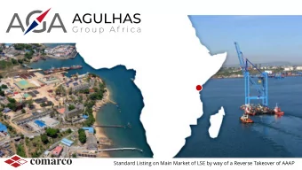 comarco  Standard Listing on Main Market of LSE by way of a Reverse Takeover of AAAP  Disclaimer -