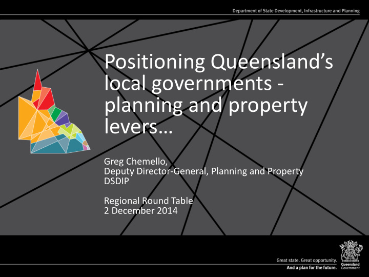 positioning queensland s local governments planning and