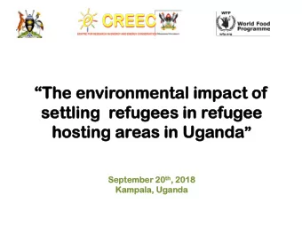 The en  envi  vironme  onmenta  ntal  l im  impa  pact  ct of  of  sett  se  ttli  ling  ng ref
