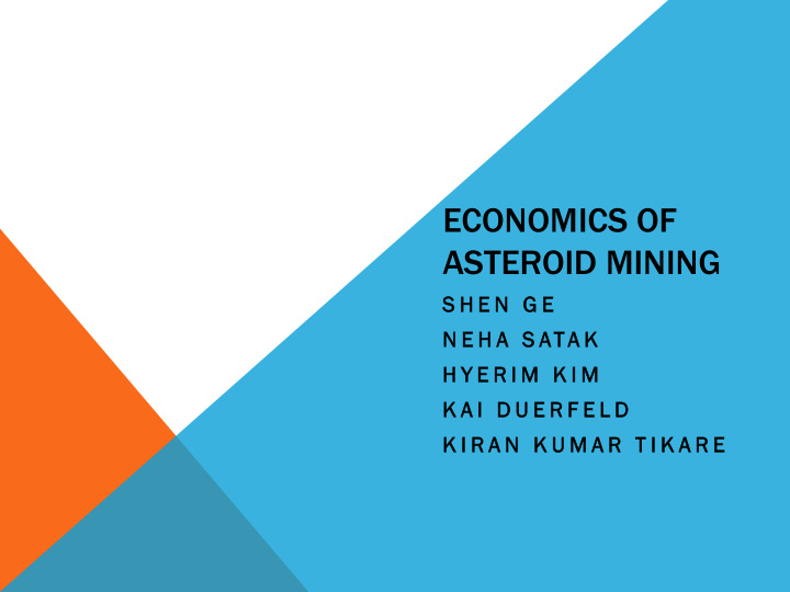 asteroid mining