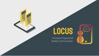 Locus  Innovative Augmented  Reality Communication  Overview  Locus is an augmented reality app
