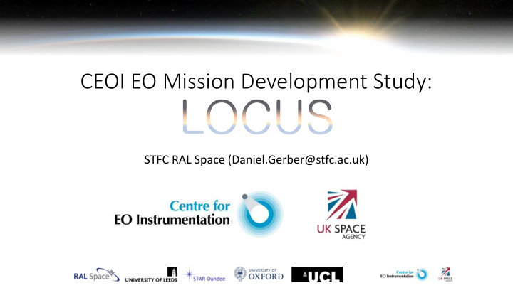 ceoi eo mission development study