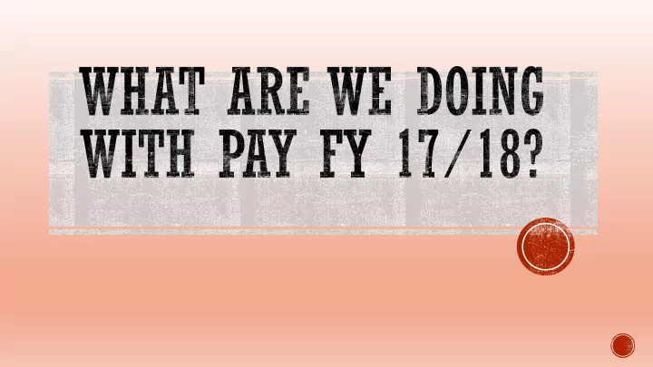 what s happening with merit increases and salary scale