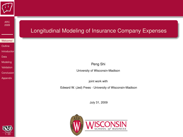 longitudinal modeling of insurance company expenses