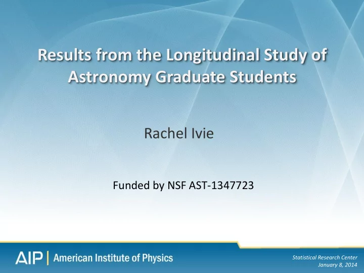 astronomy graduate students