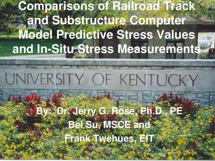 comparisons of railroad track