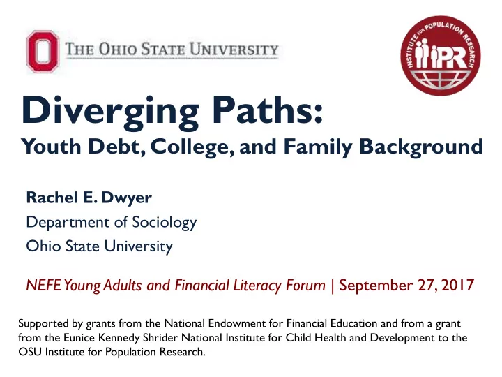 diverging paths