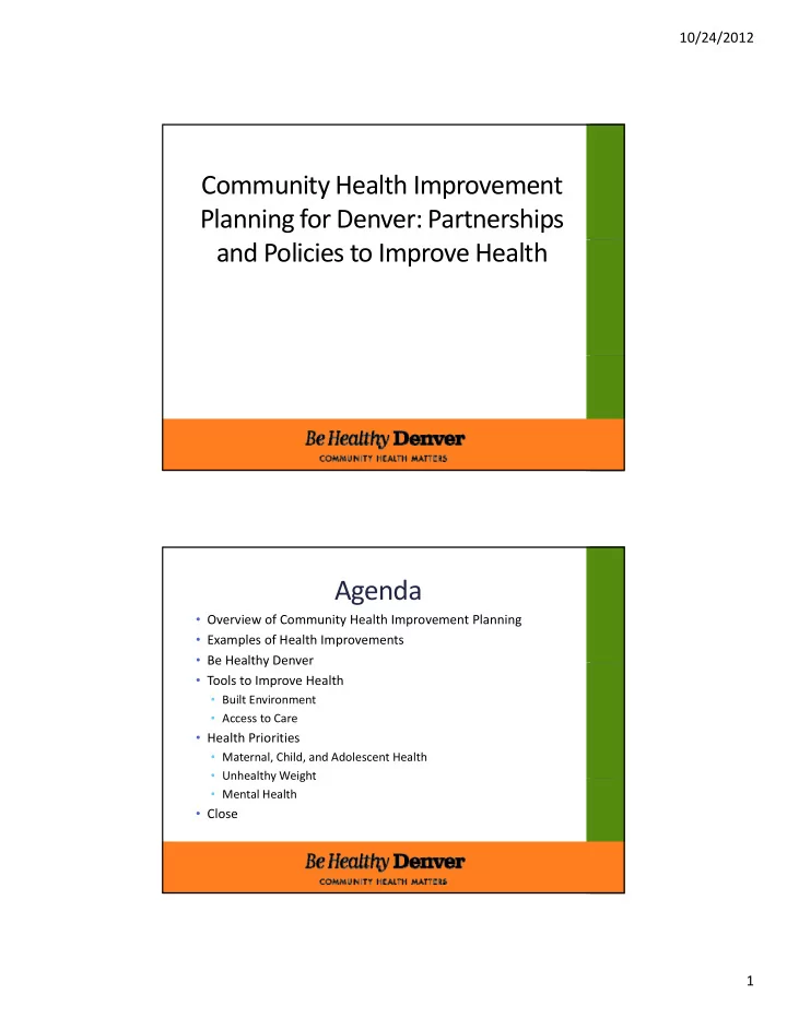 agenda