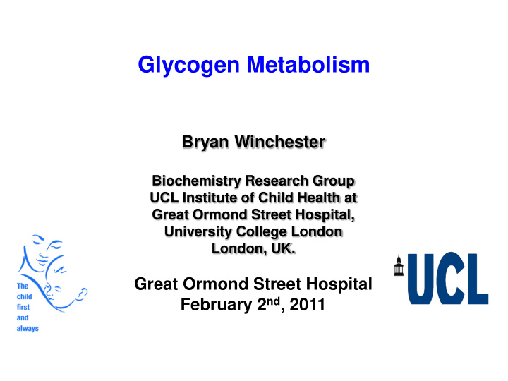 glycogen metabolism
