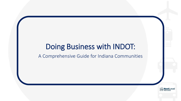 doing business with in indot