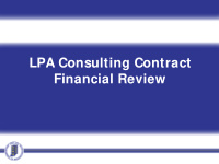 lpa consulting contract financial review