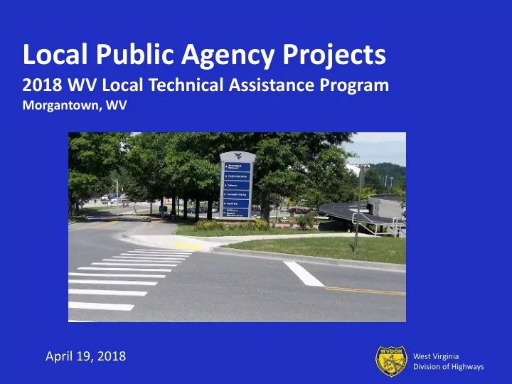 local public agency projects