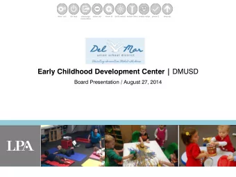 LPA  LPA  1.01  Scope of Work  1.02  Design Criteria 1.03  Site Development 1.04  Site Utilization