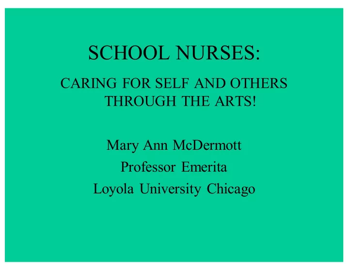 school nurses