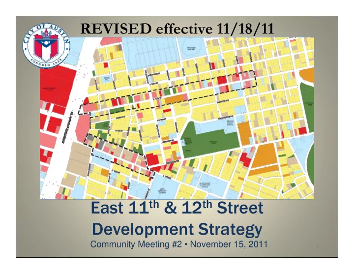 east 11 th 12 th street development strategy