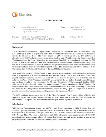 MEM  MORANDU  UM  To:  Jason Wid  dstrom, P.E.  From:  Doug Beisc  ch, P.E.  Departmen  nt of