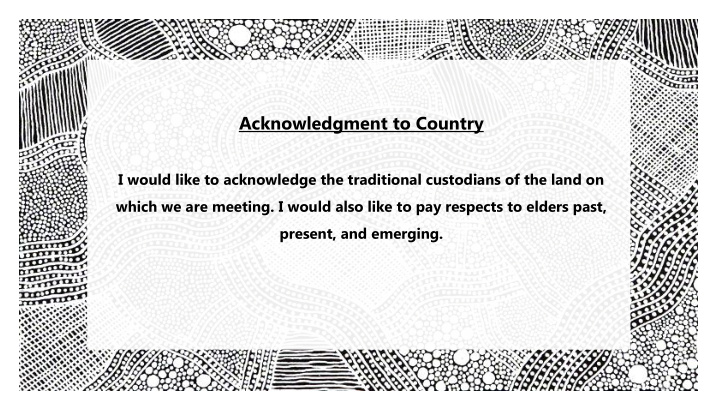 acknowledgment to country