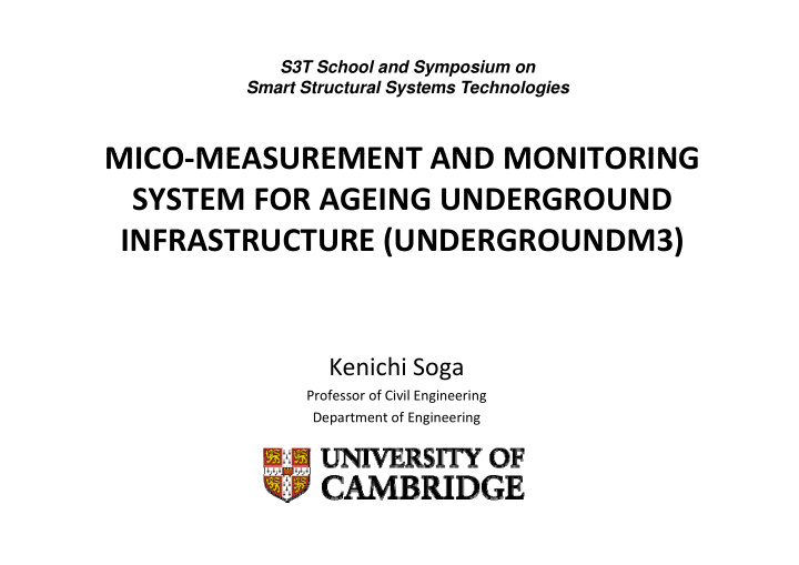 mico measurement and monitoring mico measurement and