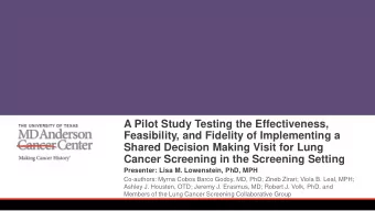 A Pilot Study Testing the Effectiveness,  Feasibility, and Fidelity of Implementing a  Shared