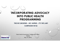 incorporating advocacy into public health programming