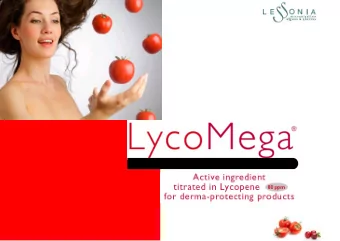 What is                     ?  An association of oil soluble plant extracts  Tomato seed oil