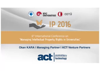 Okan KARA | Managing Partner | ACT Venture Partners  This project is co-financed by the European