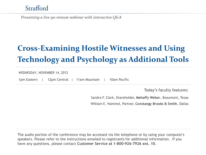 cross examining hostile witnesses and using