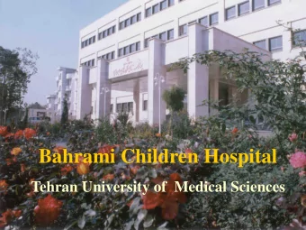 Bahrami Children Hospital  Tehran University of  Medical Sciences  Thrombosis  in Wilm  s Tumor