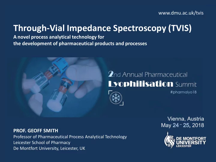 through vial impedance spectroscopy tvis