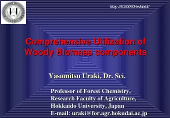 Comprehensive Utilization of  Comprehensive Utilization of  Comprehensive Utilization of  Woody