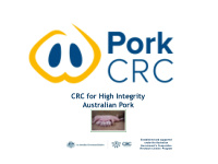 crc for high integrity australian pork