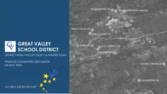 GREAT VALLEY  SCHOOL DISTRICT  DISTRICT-WIDE FACILITY STUDY &amp; MASTER PLAN  FINANCE COMMITTEE