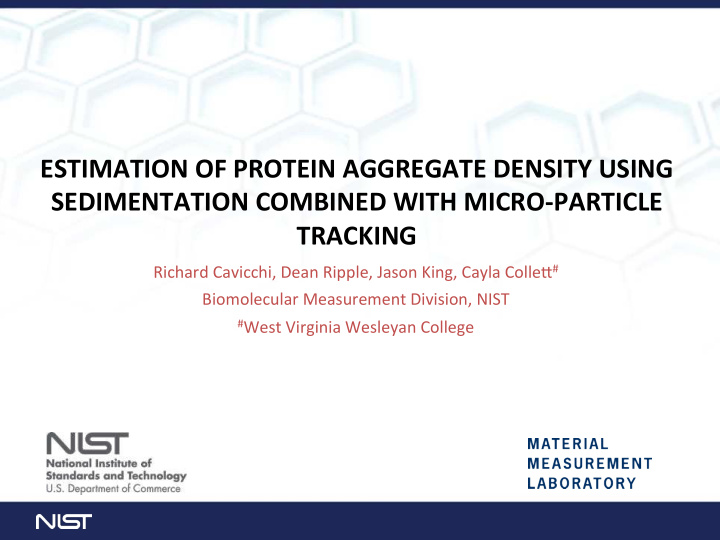 estimation of protein aggregate density using