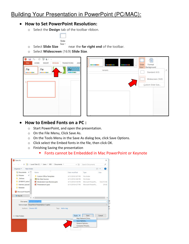 building your presentation in powerpoint pc mac