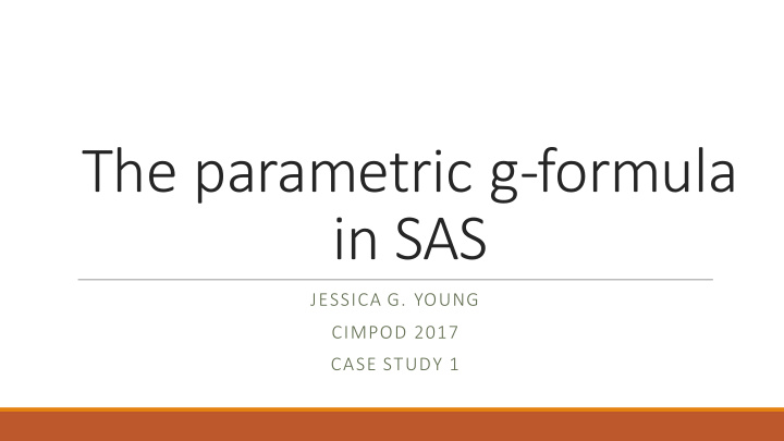 the parametric g formula in sas