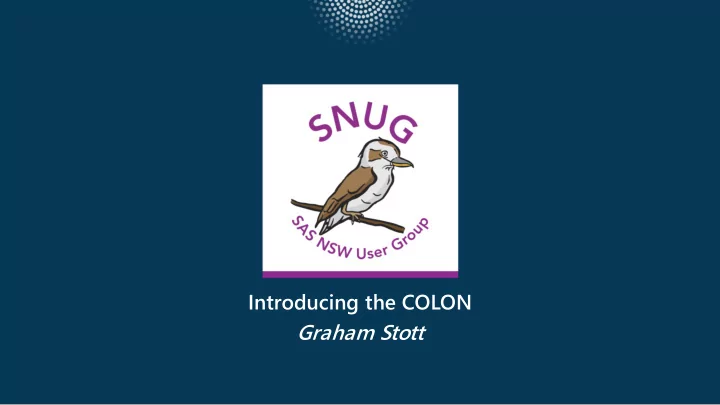 introducing the colon