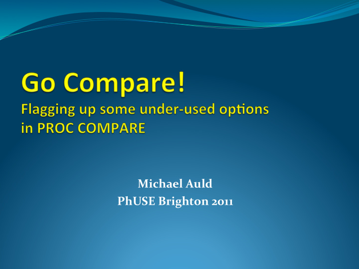 michael auld phuse brighton 2011 syntax and report output