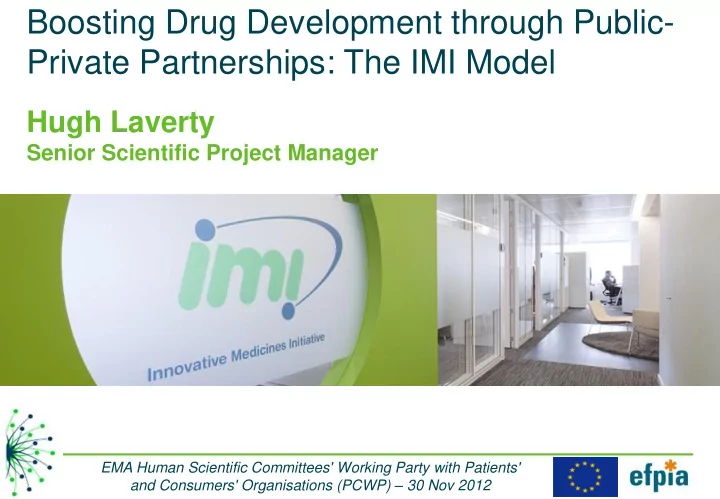 boosting drug development through public private