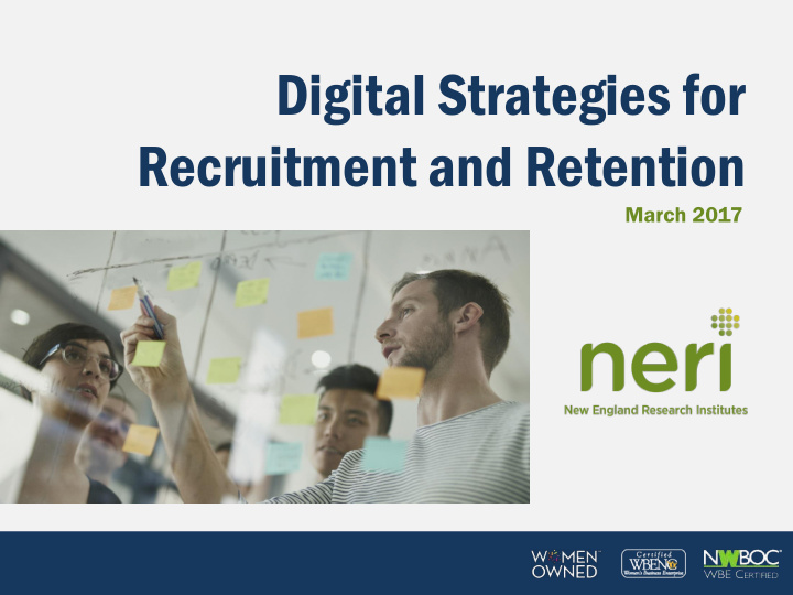 digital strategies for recruitment and retention