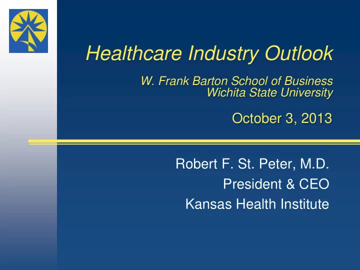 healthcare industry outlook