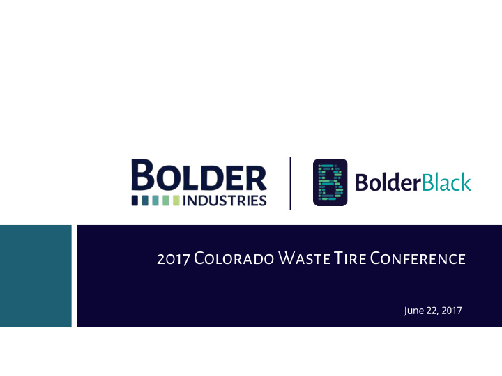 2017 colorado waste tire conference