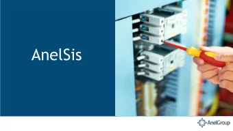 AnelSis  Profile  Our partners: 29 years of experience  Low Voltage Electrical Panel Production
