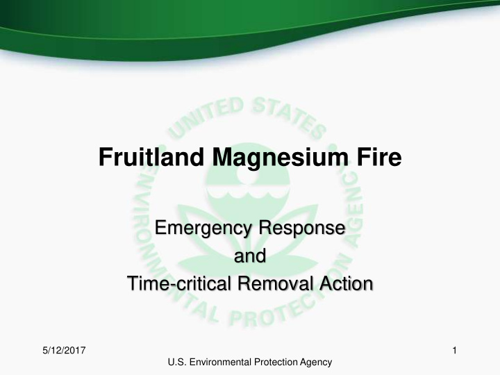 fruitland magnesium fire