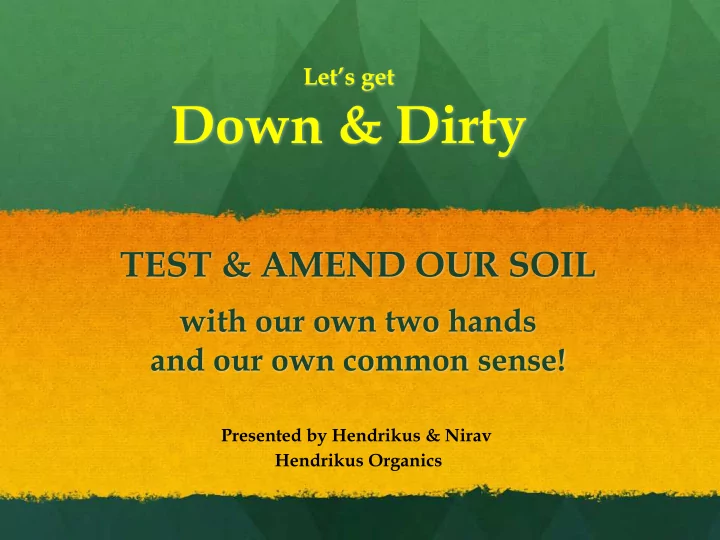 down dirty