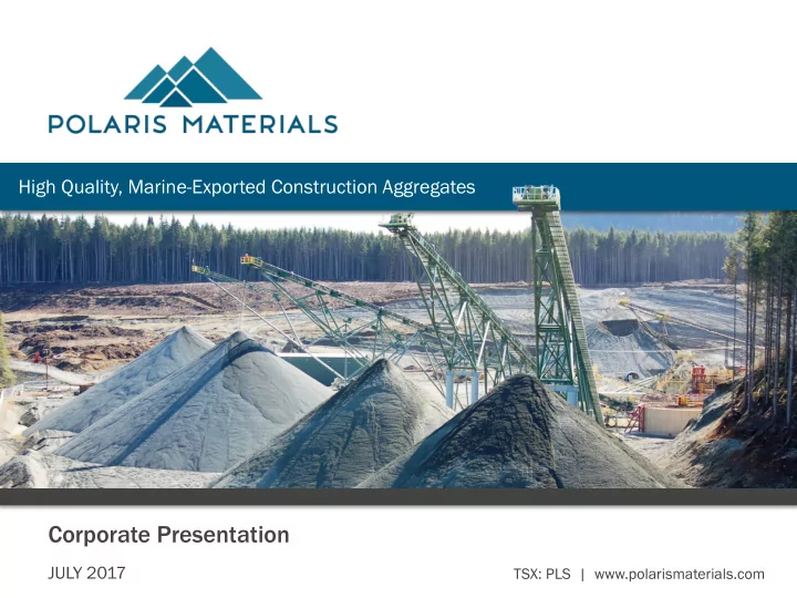 corporate presentation