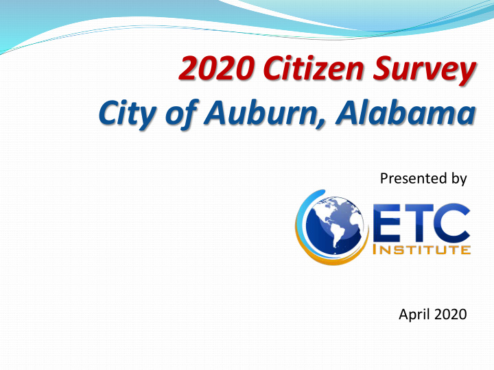 2020 citizen survey city of auburn alabama