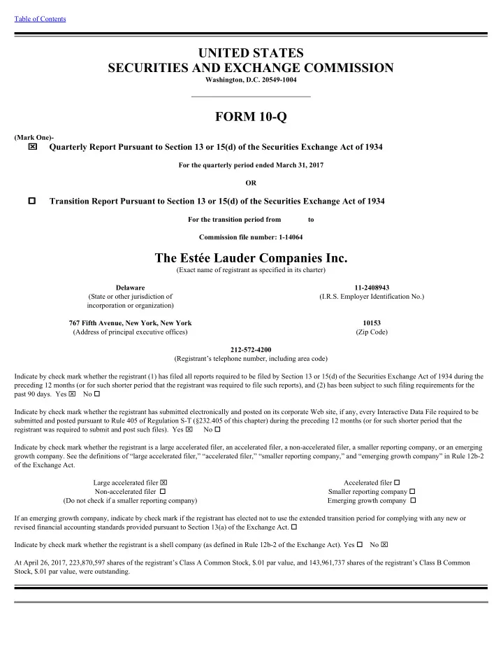 united states securities and exchange commission